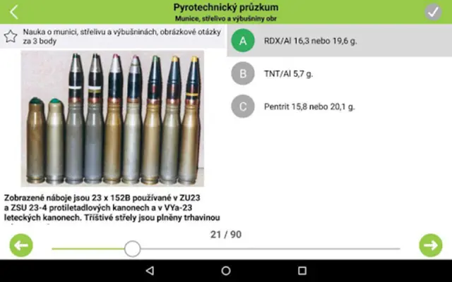 Zbrojní průkaz - testy 2023 android App screenshot 1