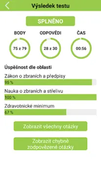 Zbrojní průkaz - testy 2023 android App screenshot 4